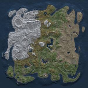 Thumbnail Rust Map: Procedural Map, Size: 4500, Seed: 1375572460, 15 Monuments