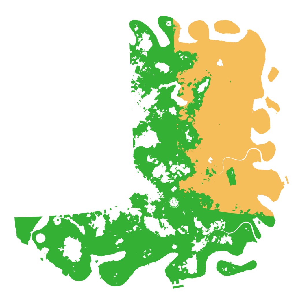Biome Rust Map: Procedural Map, Size: 5500, Seed: 19255