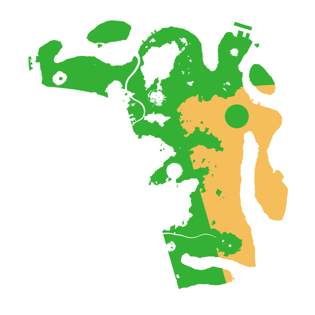 Biome Rust Map: Procedural Map, Size: 3500, Seed: 1537355173