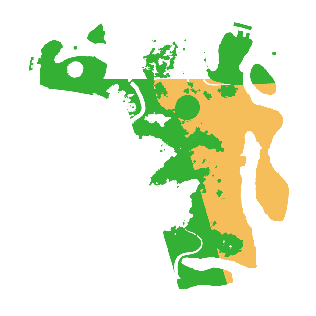 Biome Rust Map: Procedural Map, Size: 3500, Seed: 1537355173