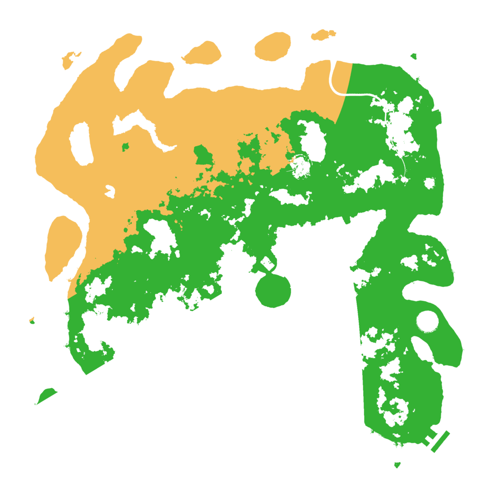 Biome Rust Map: Procedural Map, Size: 4000, Seed: 49767492