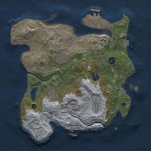 Thumbnail Rust Map: Procedural Map, Size: 3200, Seed: 429885815, 11 Monuments