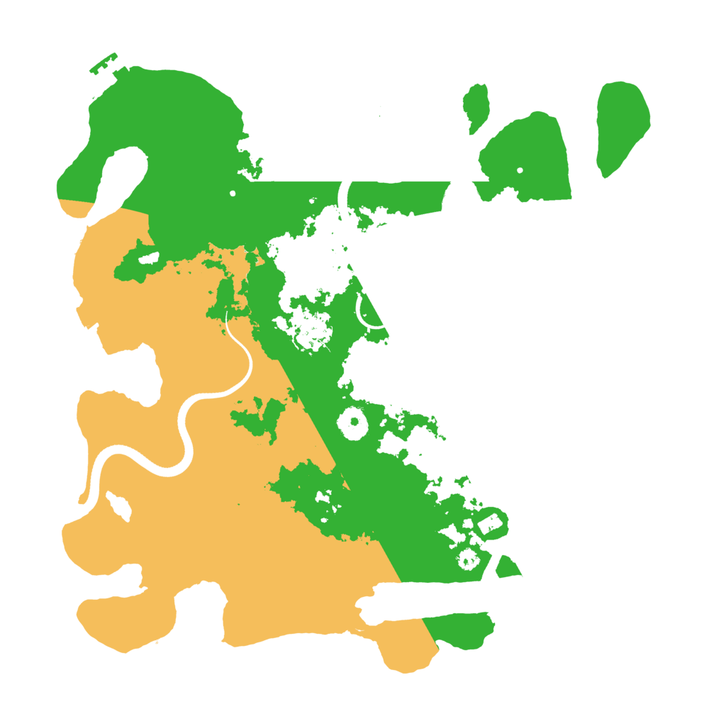 Biome Rust Map: Procedural Map, Size: 3500, Seed: 595200820