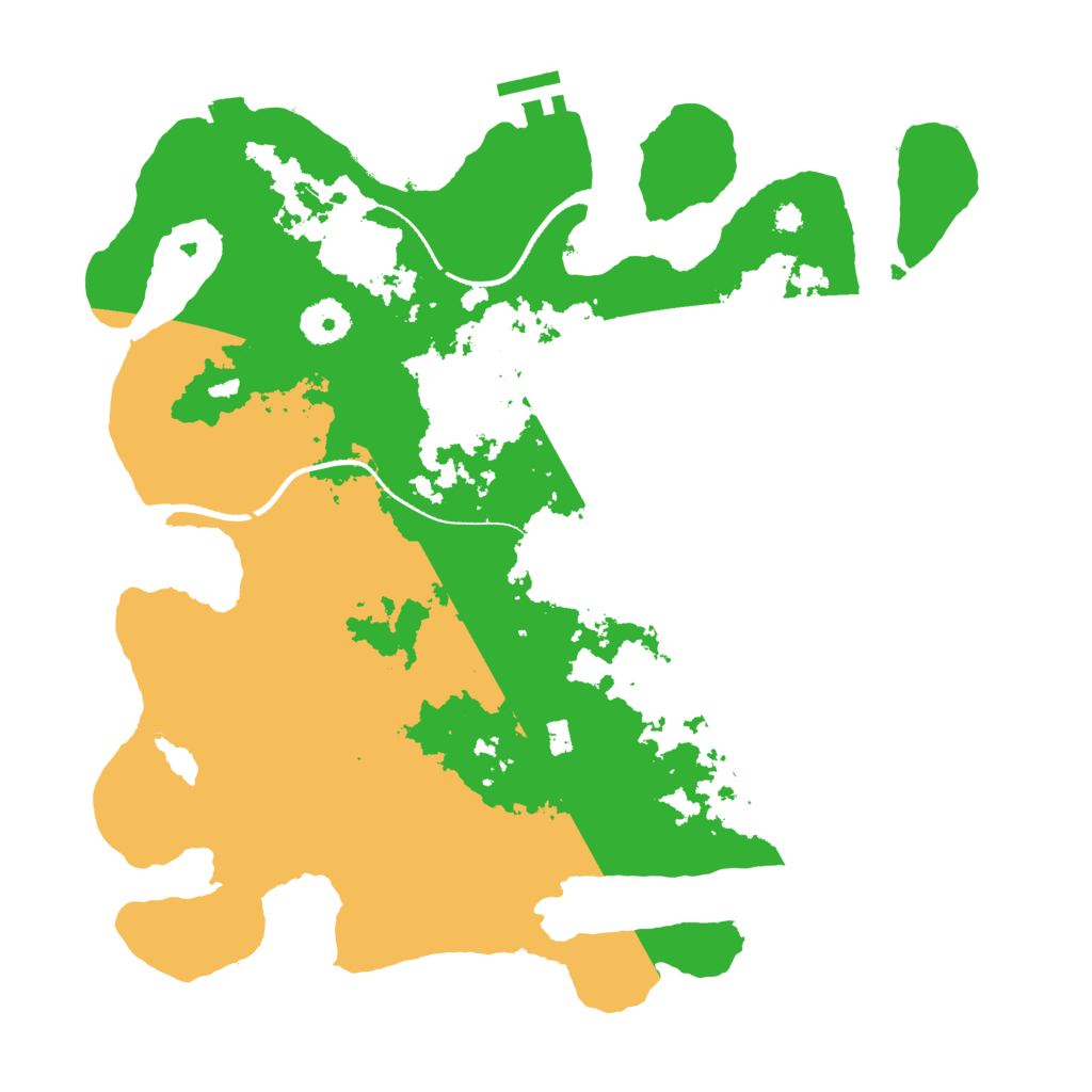 Biome Rust Map: Procedural Map, Size: 3500, Seed: 595200820