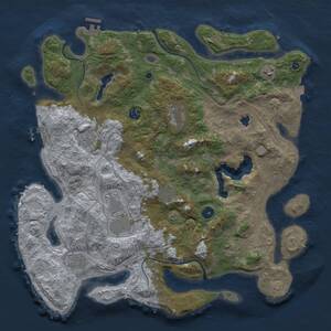 Thumbnail Rust Map: Procedural Map, Size: 4250, Seed: 1997941889, 14 Monuments