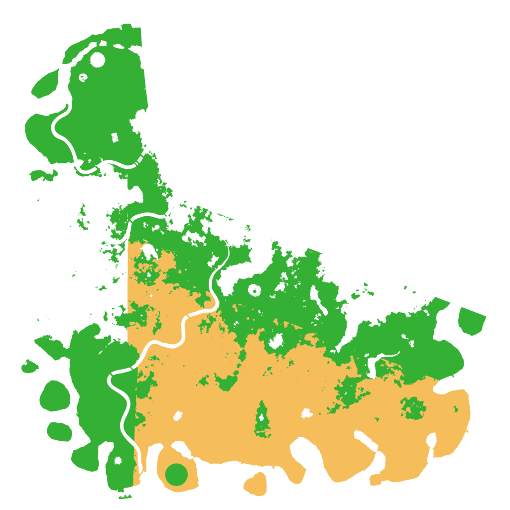 Biome Rust Map: Procedural Map, Size: 6000, Seed: 13916