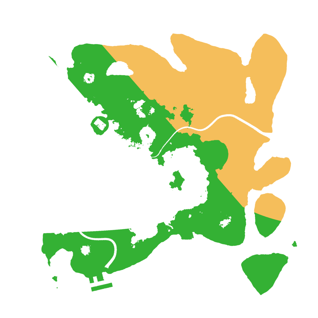 Biome Rust Map: Procedural Map, Size: 3000, Seed: 735447642