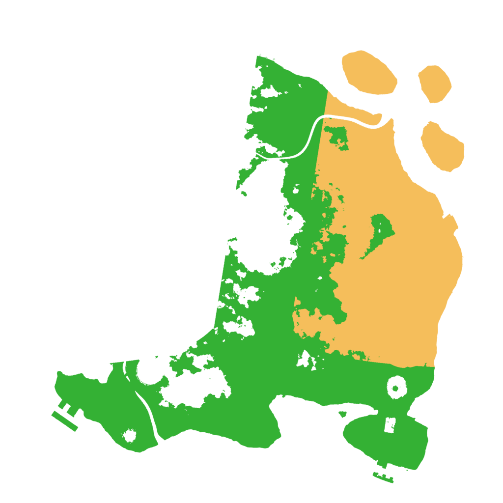 Biome Rust Map: Procedural Map, Size: 3500, Seed: 843187280