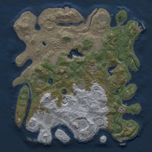 Thumbnail Rust Map: Procedural Map, Size: 4250, Seed: 2054380008, 17 Monuments