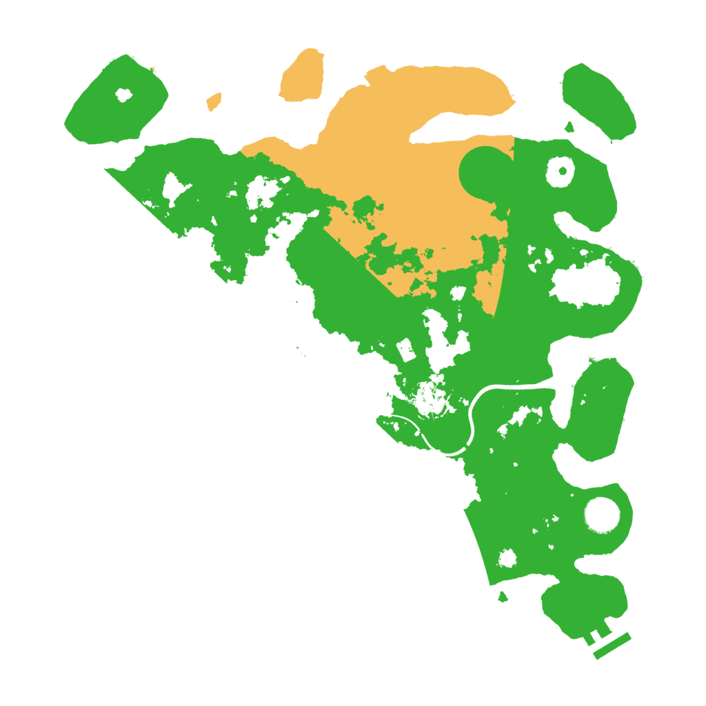 Biome Rust Map: Procedural Map, Size: 3500, Seed: 56379043