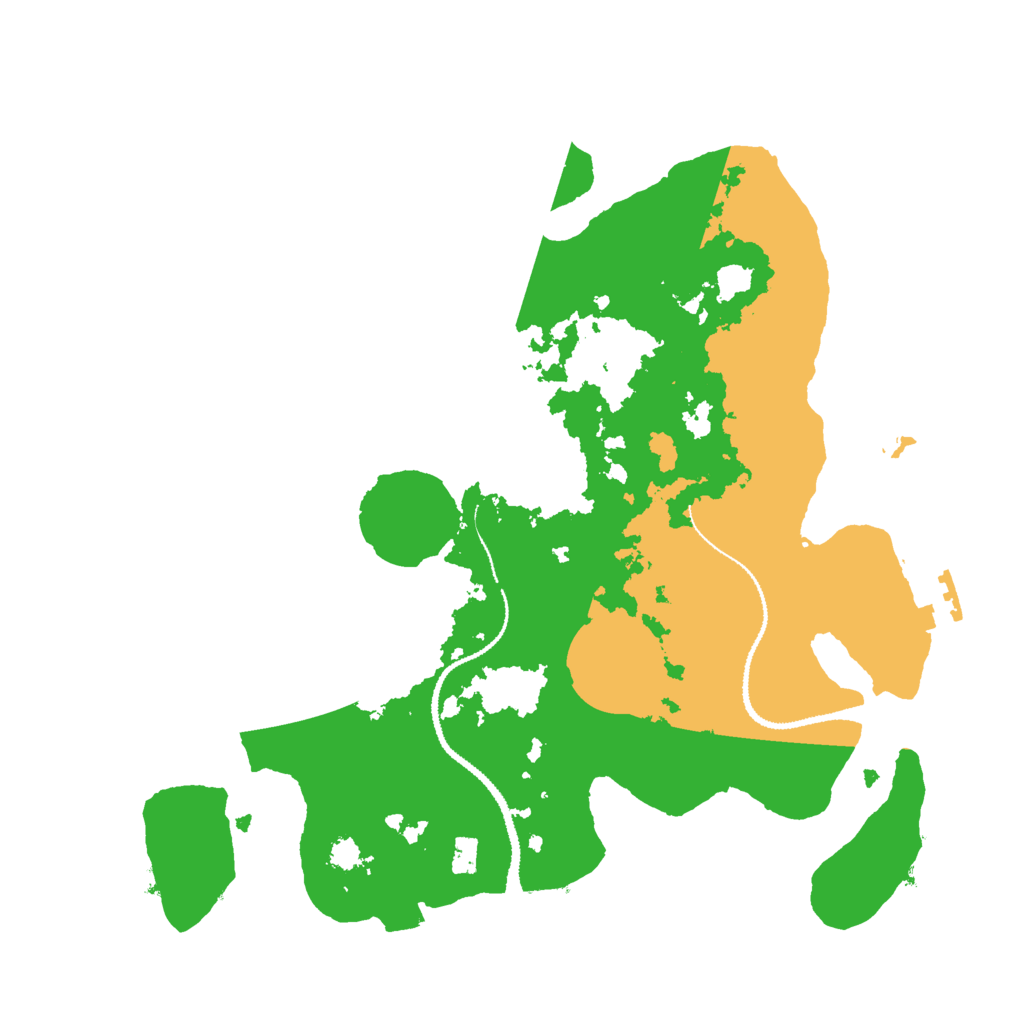 Biome Rust Map: Procedural Map, Size: 3000, Seed: 1361415302