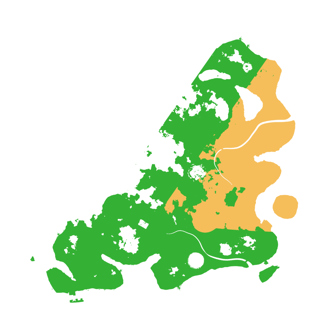 Biome Rust Map: Procedural Map, Size: 3500, Seed: 1021141949