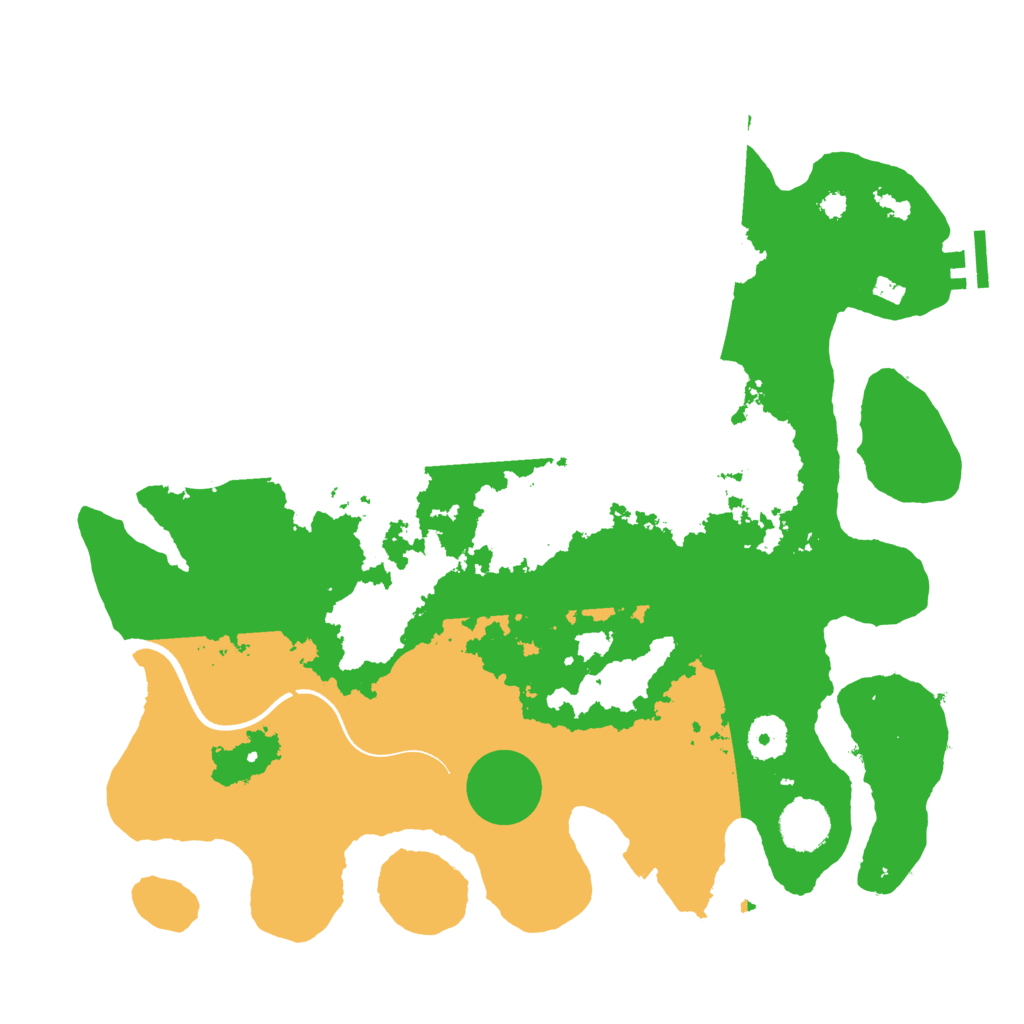 Biome Rust Map: Procedural Map, Size: 3600, Seed: 1747148418
