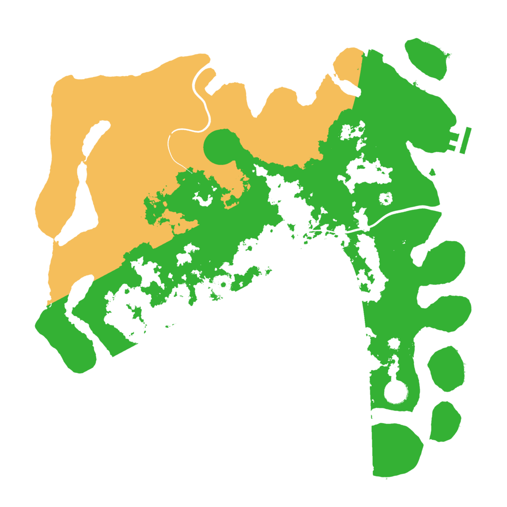 Biome Rust Map: Procedural Map, Size: 3800, Seed: 54554