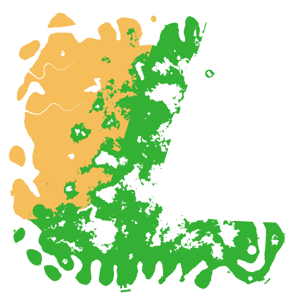 Biome Rust Map: Procedural Map, Size: 6000, Seed: 735160354