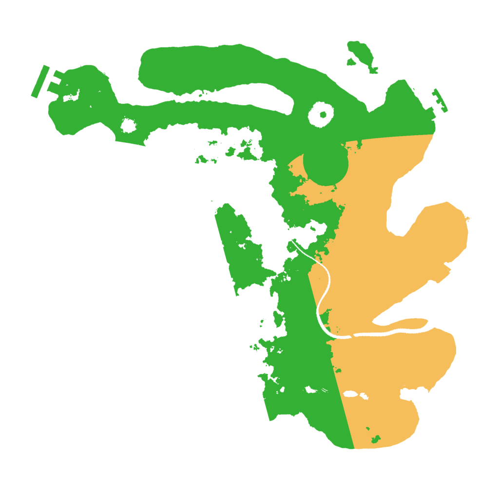 Biome Rust Map: Procedural Map, Size: 3000, Seed: 1666