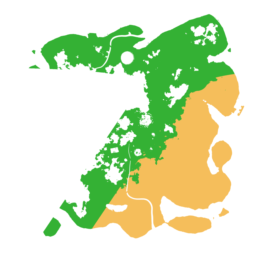 Biome Rust Map: Procedural Map, Size: 3500, Seed: 6978