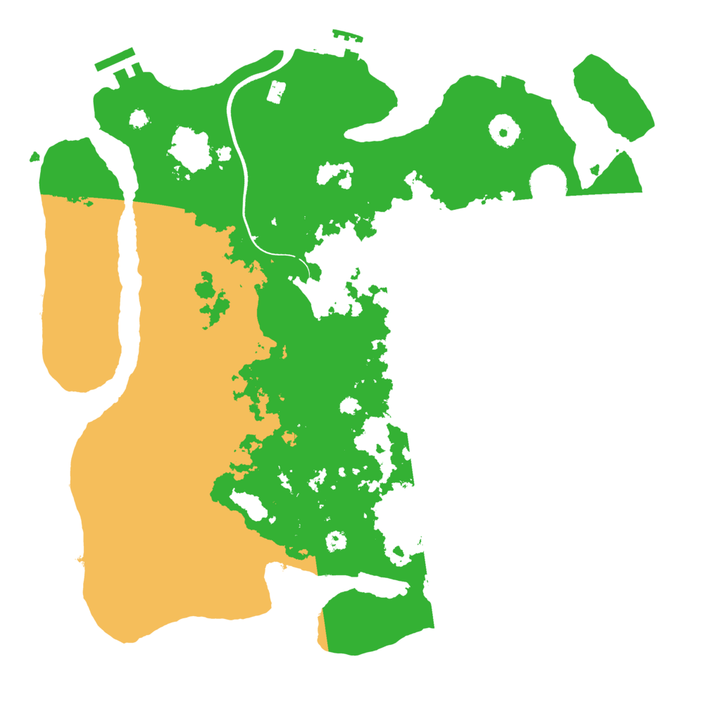 Biome Rust Map: Procedural Map, Size: 3500, Seed: 131504114