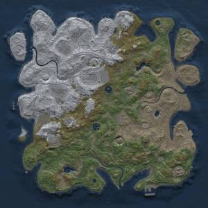 Thumbnail Rust Map: Procedural Map, Size: 4250, Seed: 1334593452, 16 Monuments