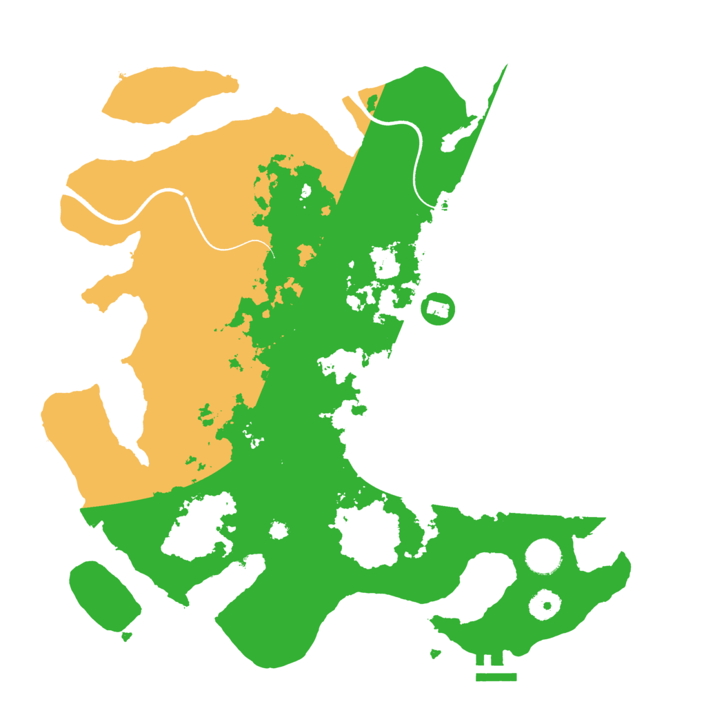 Biome Rust Map: Procedural Map, Size: 3500, Seed: 204124