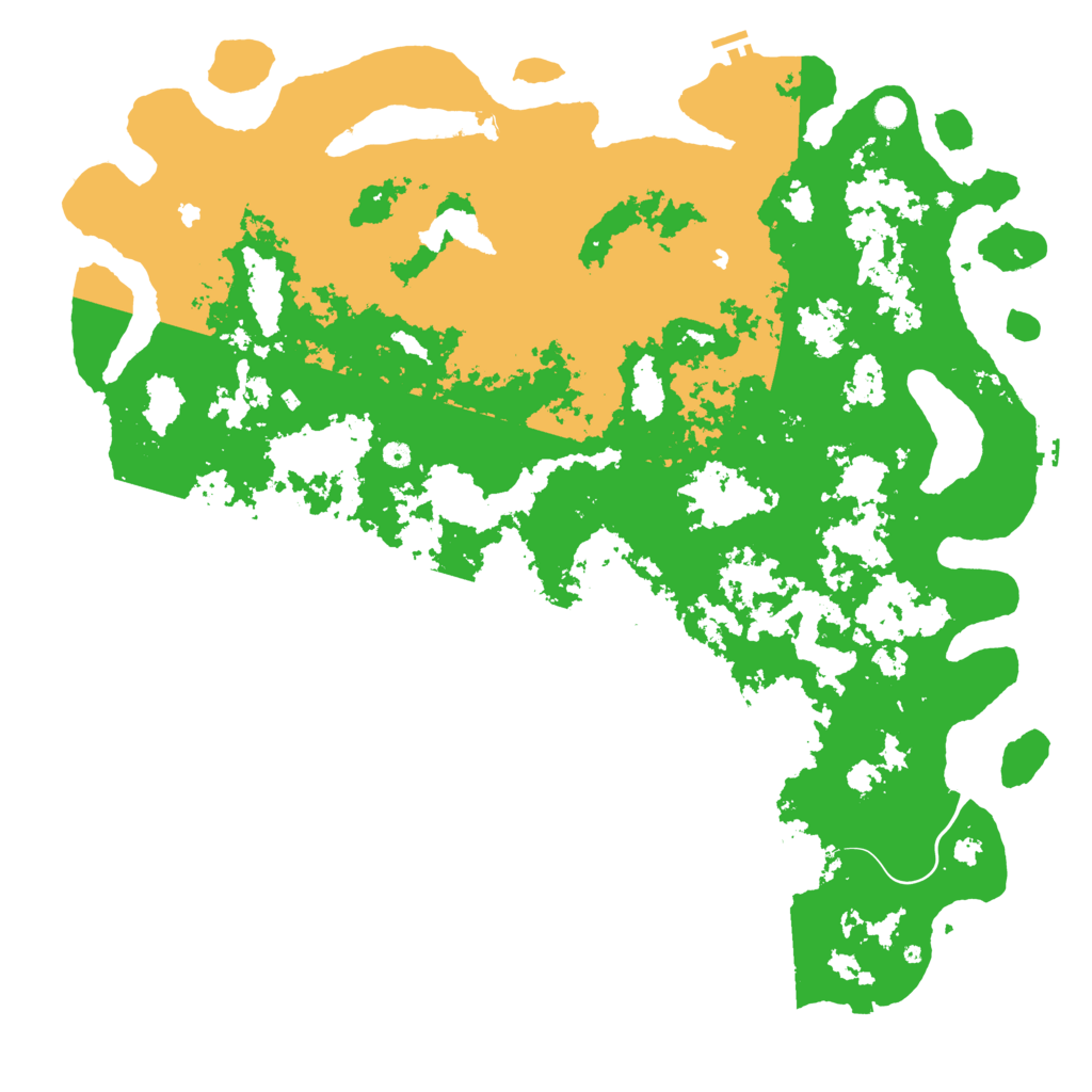 Biome Rust Map: Procedural Map, Size: 6000, Seed: 139506985