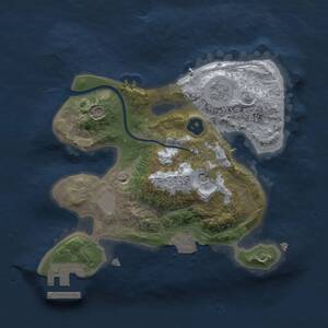 Thumbnail Rust Map: Procedural Map, Size: 2000, Seed: 7893, 4 Monuments