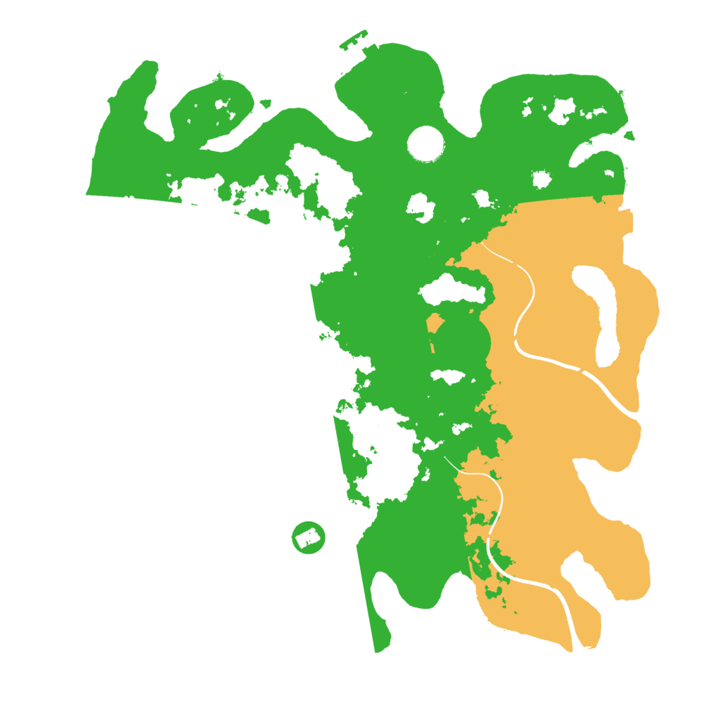 Biome Rust Map: Procedural Map, Size: 3500, Seed: 1657958795