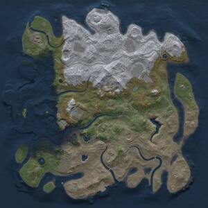 Thumbnail Rust Map: Procedural Map, Size: 4250, Seed: 188170079, 15 Monuments