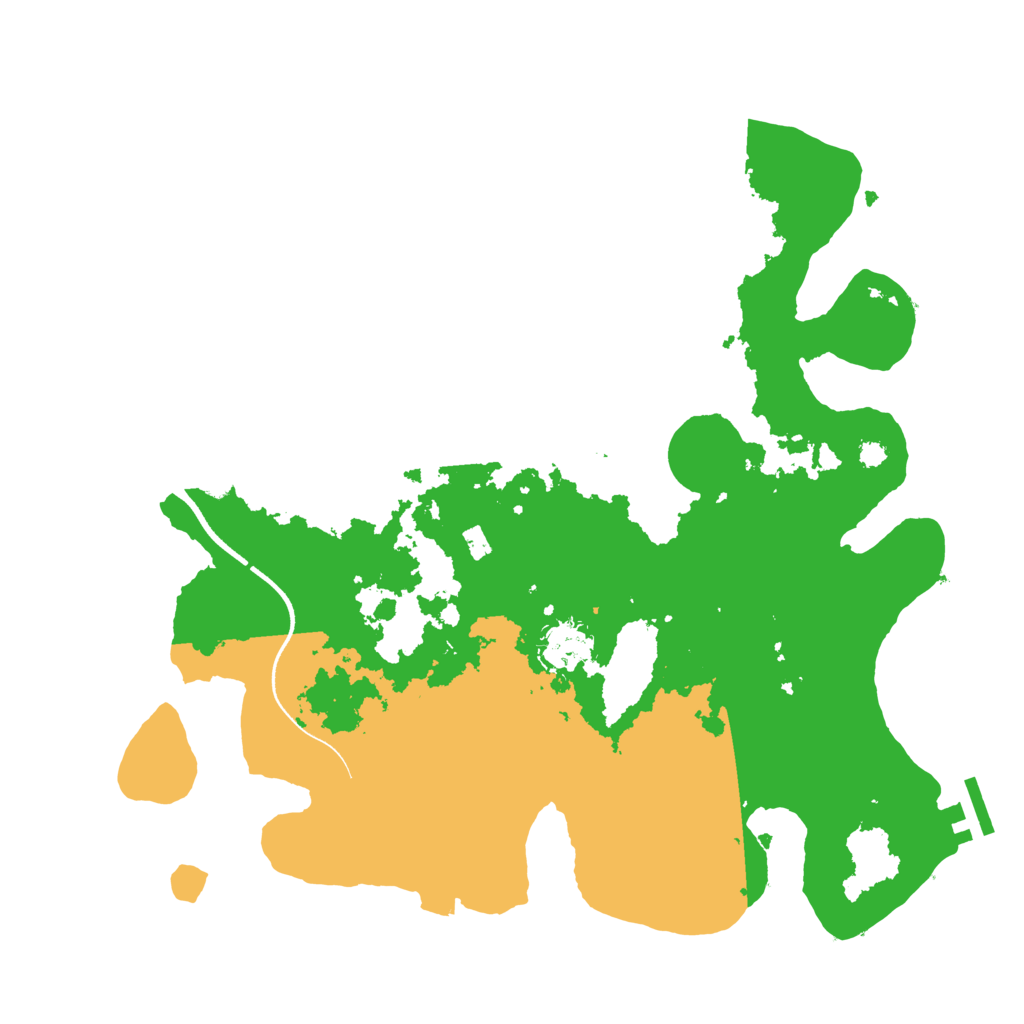 Biome Rust Map: Procedural Map, Size: 3500, Seed: 33029158