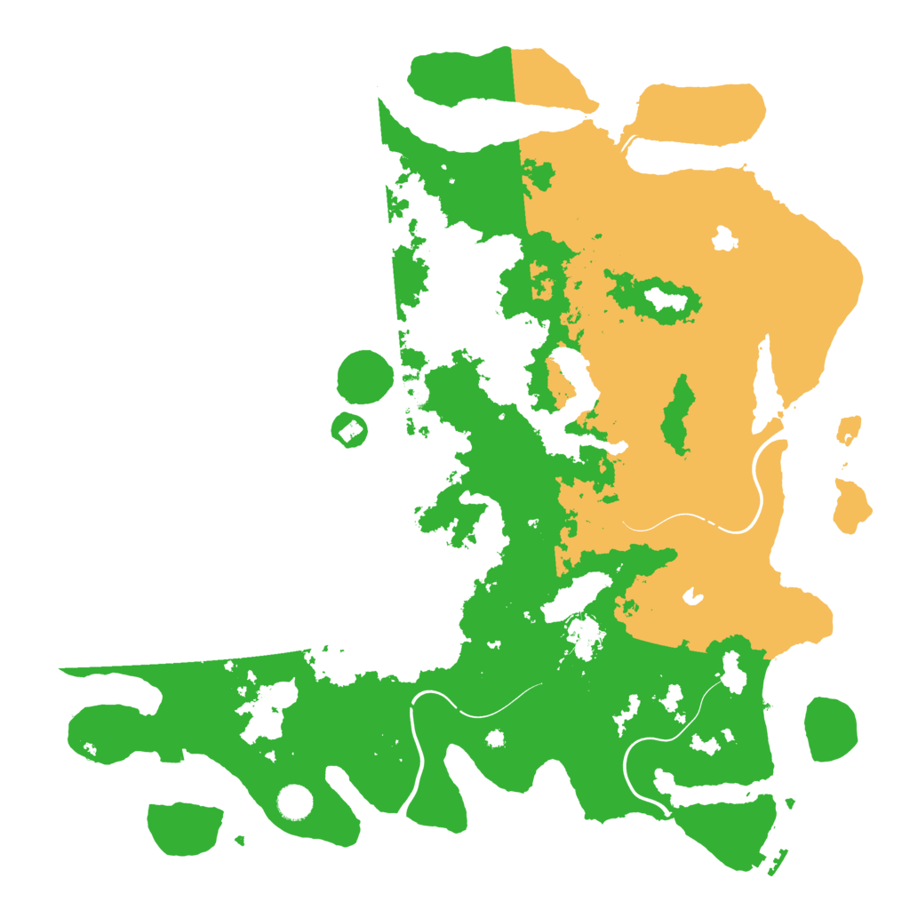 Biome Rust Map: Procedural Map, Size: 4500, Seed: 2130014948