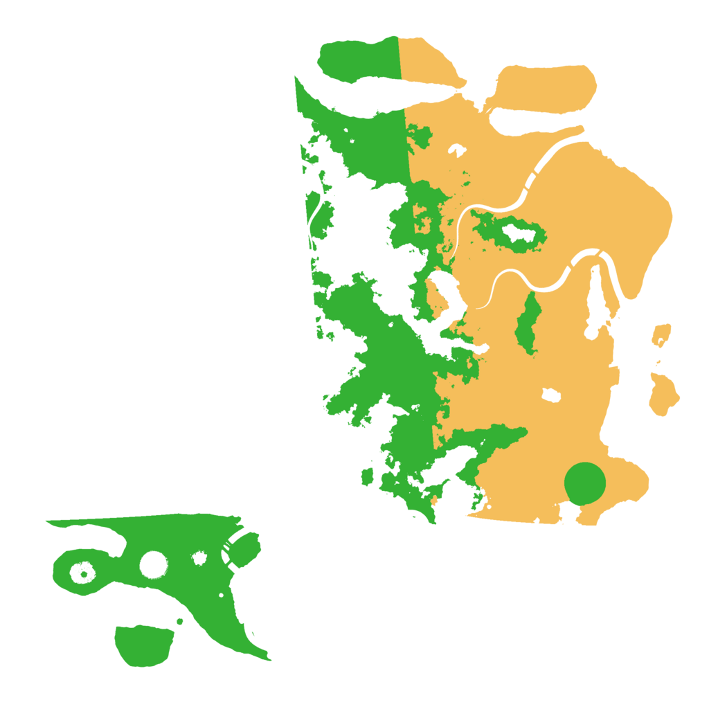 Biome Rust Map: Procedural Map, Size: 4500, Seed: 2130014948