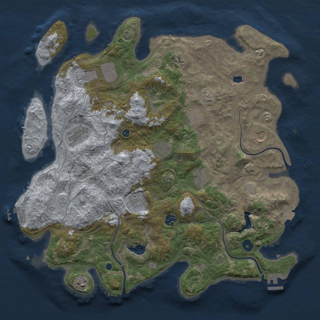 Rust Map: Procedural Map, Size: 4250, Seed: 1771735011, 17 Monuments