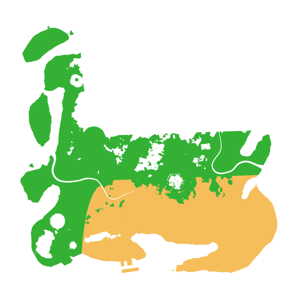 Biome Rust Map: Procedural Map, Size: 3500, Seed: 1843642124