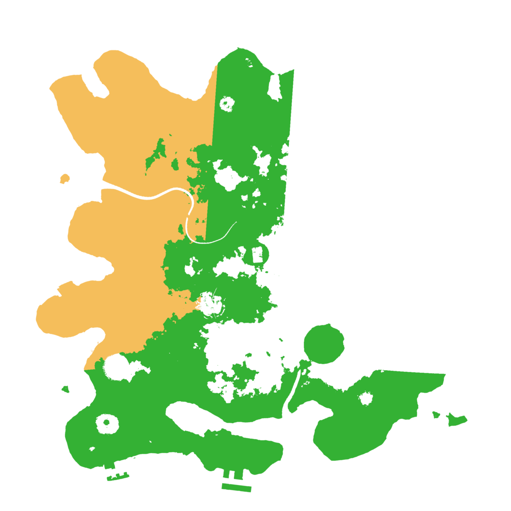 Biome Rust Map: Procedural Map, Size: 3500, Seed: 791047597