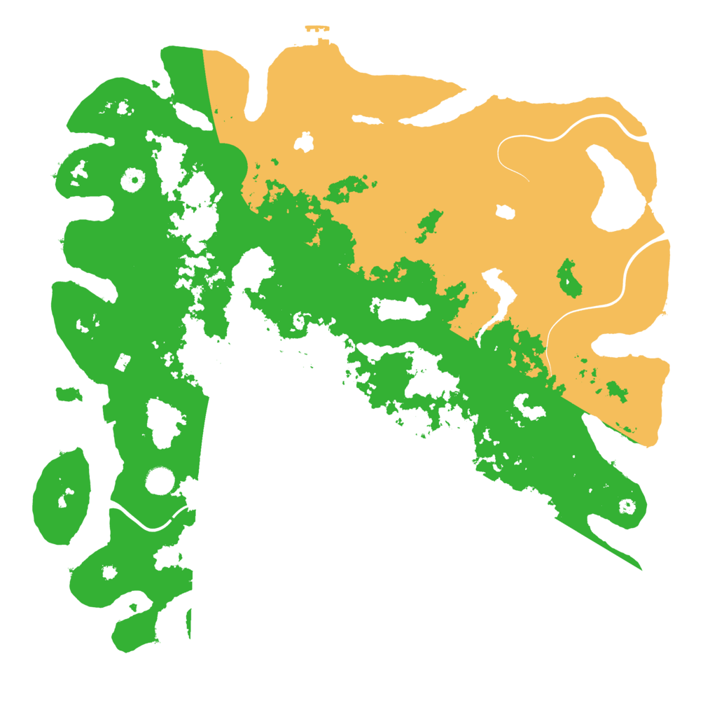 Biome Rust Map: Procedural Map, Size: 4500, Seed: 545115896