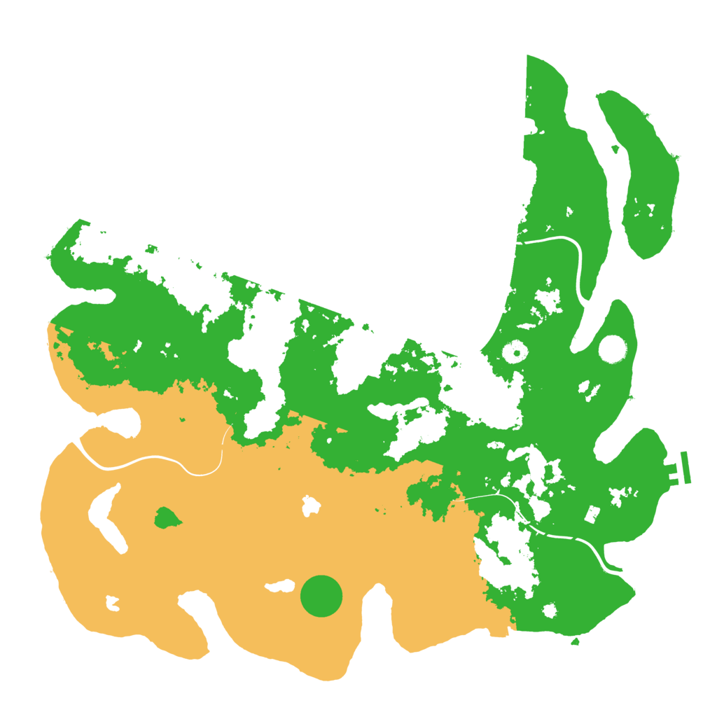 Biome Rust Map: Procedural Map, Size: 4500, Seed: 540483037