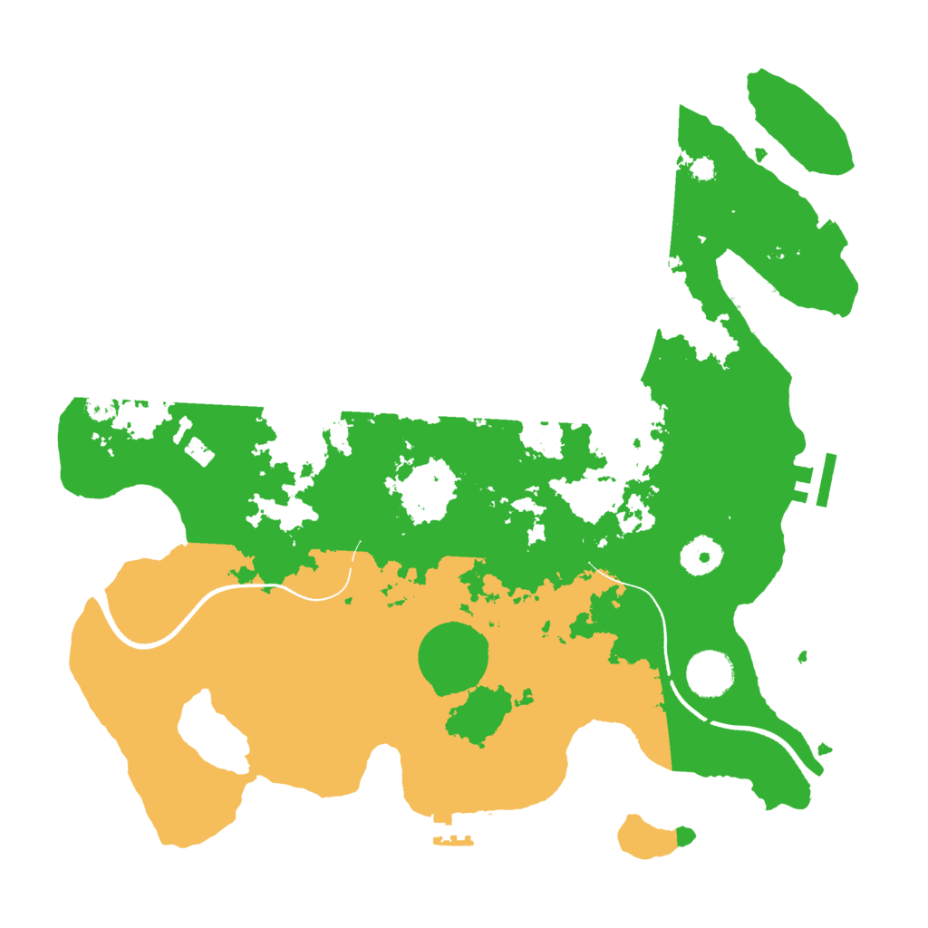 Biome Rust Map: Procedural Map, Size: 3500, Seed: 1200662735