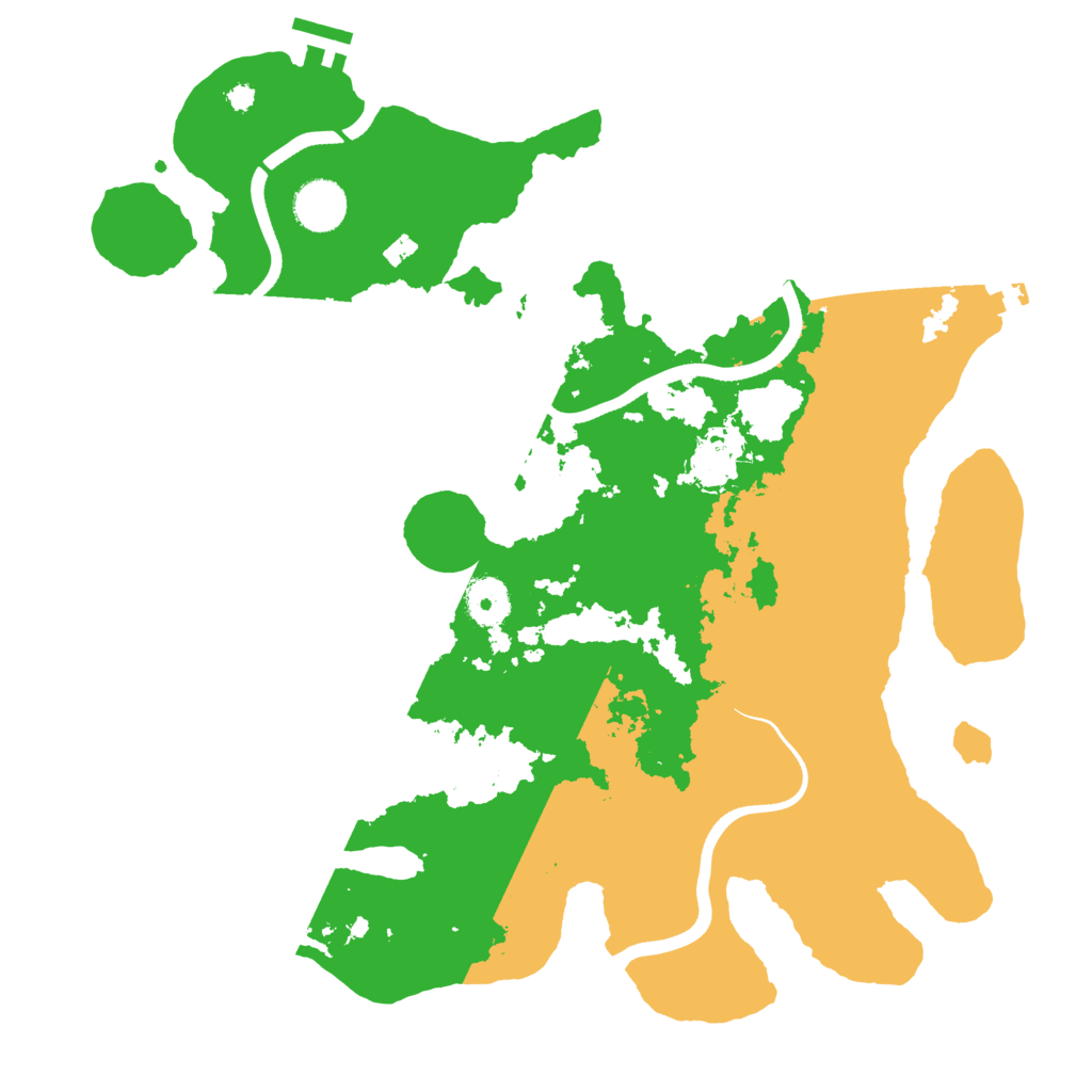 Biome Rust Map: Procedural Map, Size: 3650, Seed: 980204134