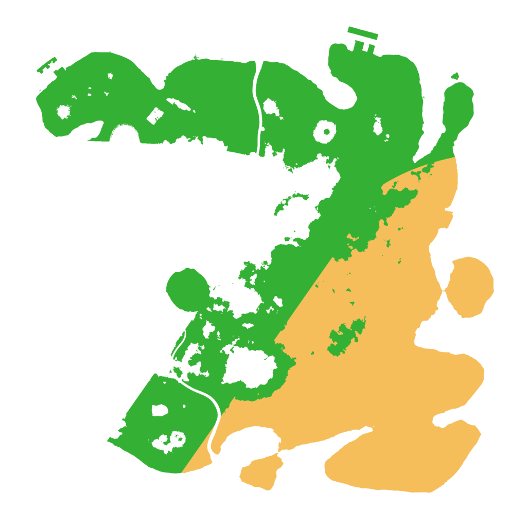 Biome Rust Map: Procedural Map, Size: 3500, Seed: 1421586356