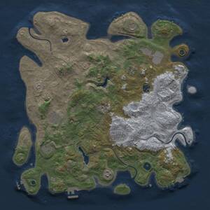 Thumbnail Rust Map: Procedural Map, Size: 4250, Seed: 1621286492, 15 Monuments