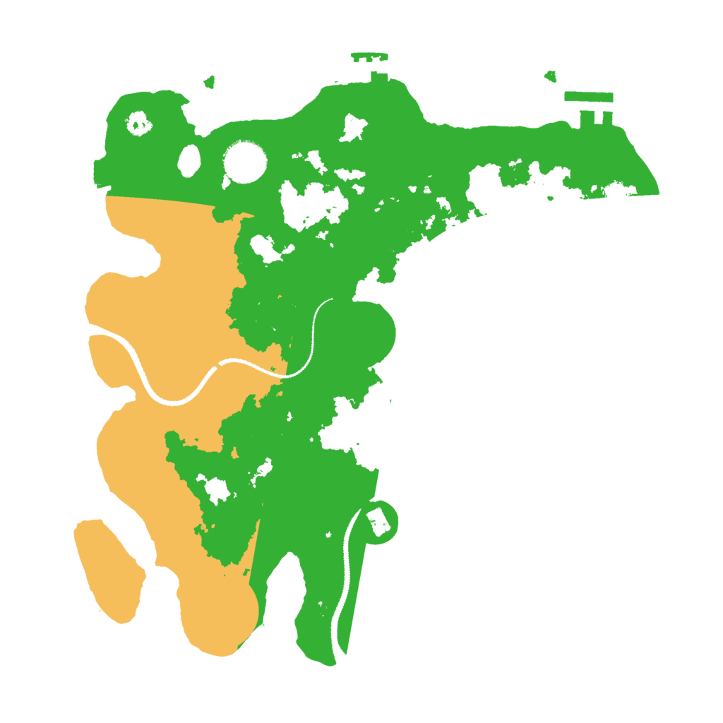 Biome Rust Map: Procedural Map, Size: 3000, Seed: 667366940