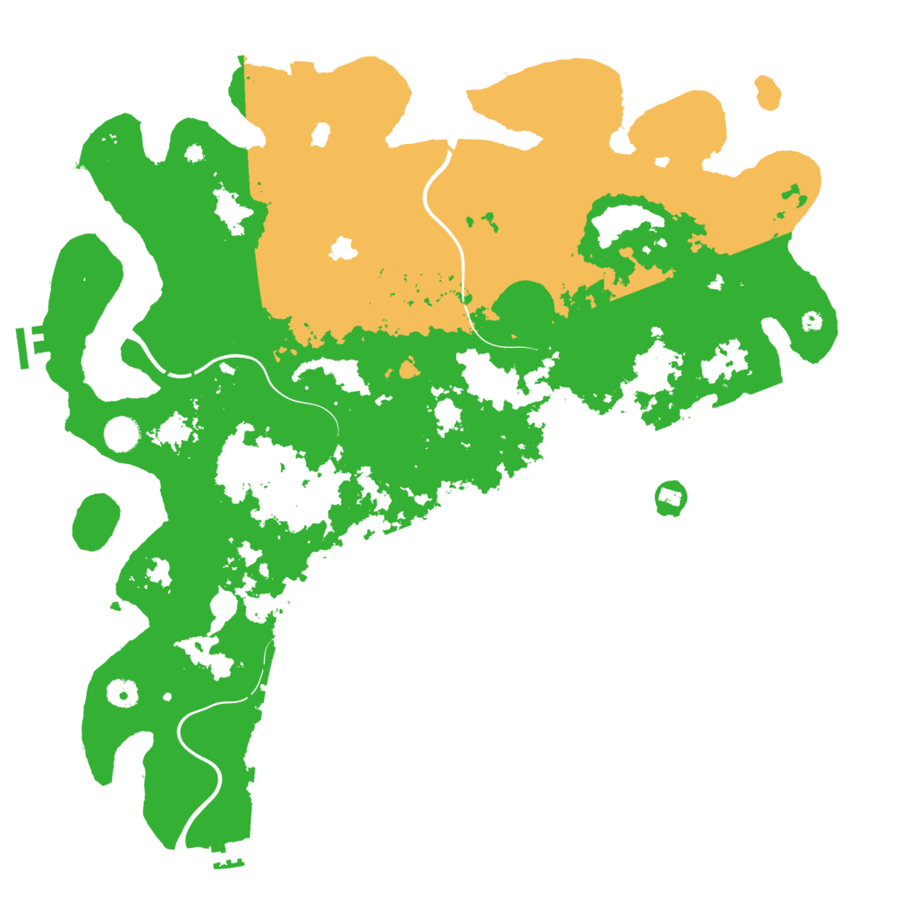 Biome Rust Map: Procedural Map, Size: 4500, Seed: 442915240