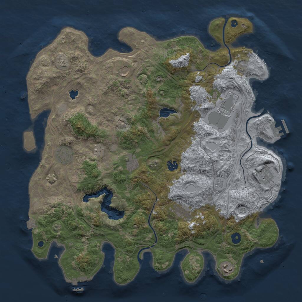 Rust Map: Procedural Map, Size: 4250, Seed: 580, 15 Monuments