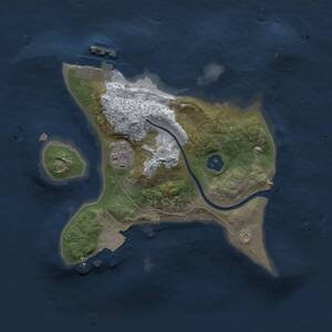 Thumbnail Rust Map: Procedural Map, Size: 2000, Seed: 1934741995, 3 Monuments