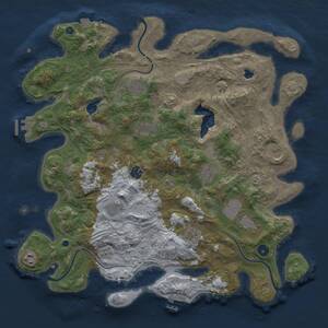 Thumbnail Rust Map: Procedural Map, Size: 4250, Seed: 83533, 16 Monuments