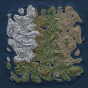 Thumbnail Rust Map: Procedural Map, Size: 4500, Seed: 1403213328, 17 Monuments