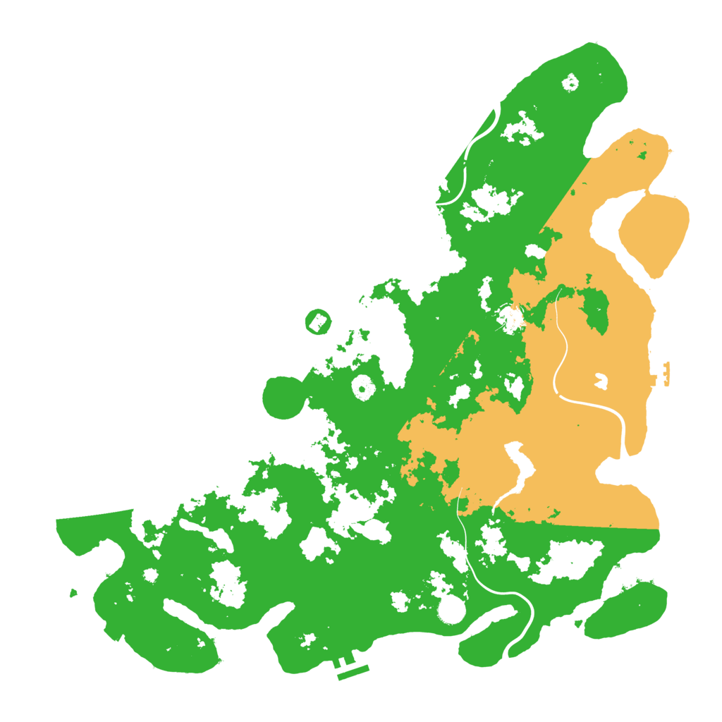 Biome Rust Map: Procedural Map, Size: 4500, Seed: 1021141949