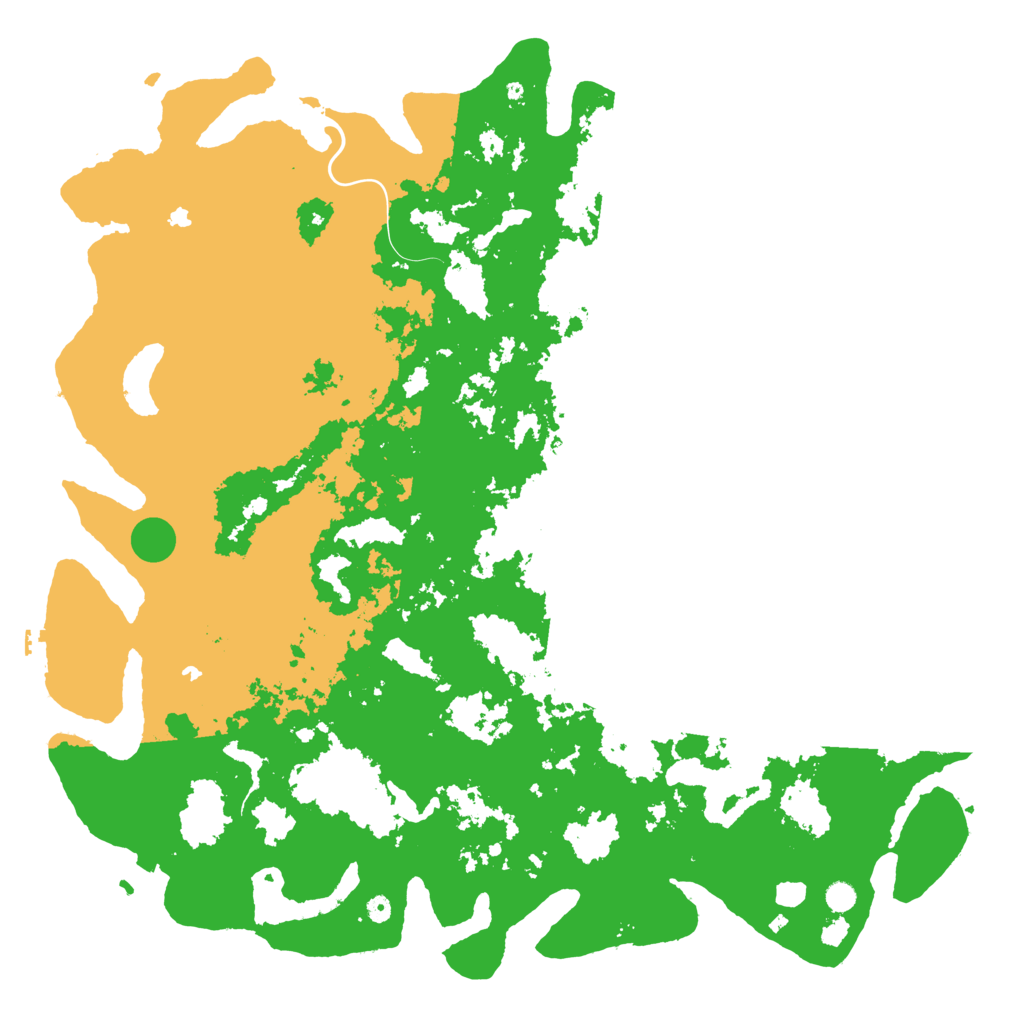 Biome Rust Map: Procedural Map, Size: 6000, Seed: 2090