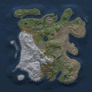 Thumbnail Rust Map: Procedural Map, Size: 3000, Seed: 469013486, 8 Monuments