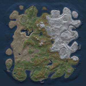 Thumbnail Rust Map: Procedural Map, Size: 4250, Seed: 274685251, 15 Monuments